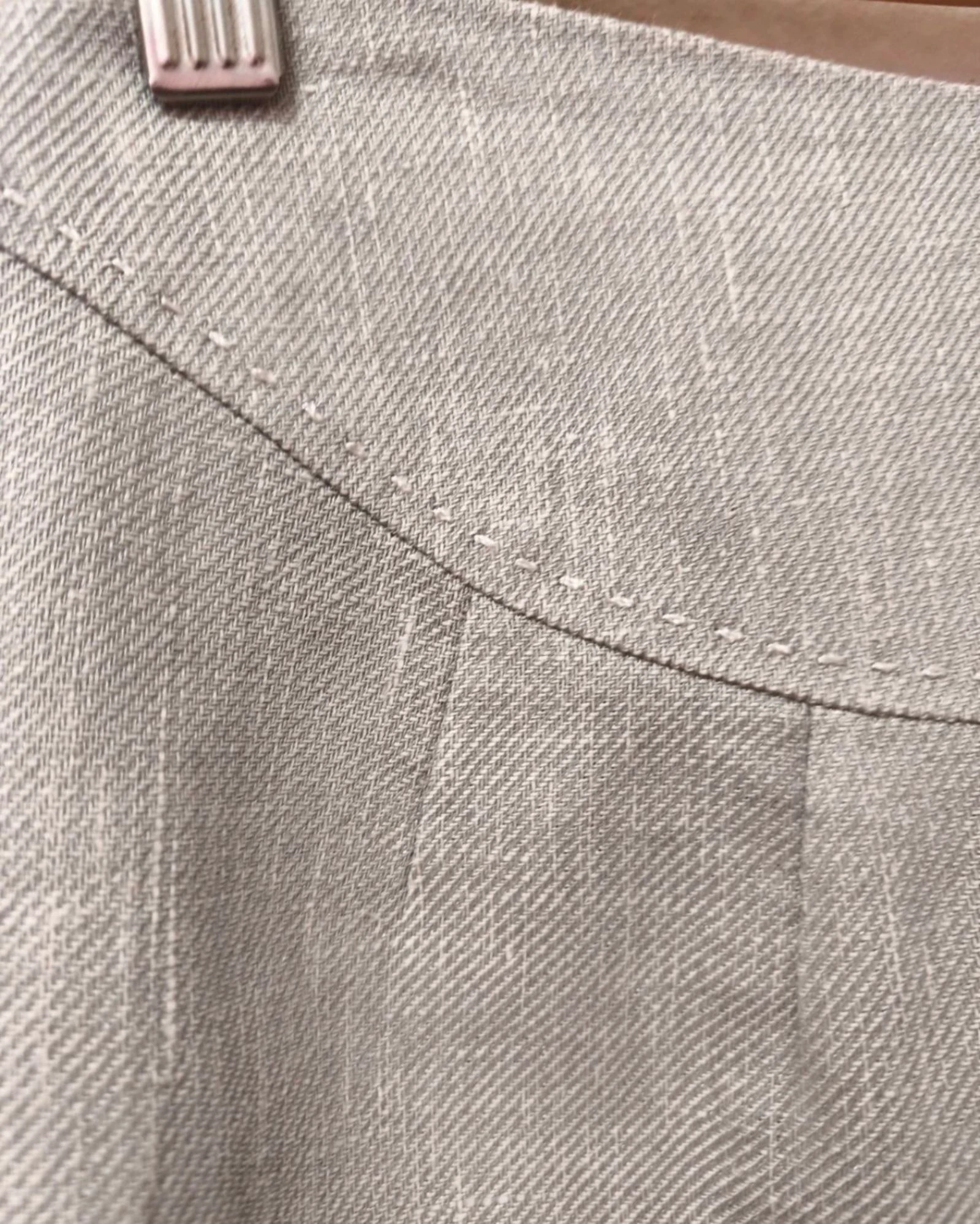 Falda recta lino Yera talla 38  – photo 2